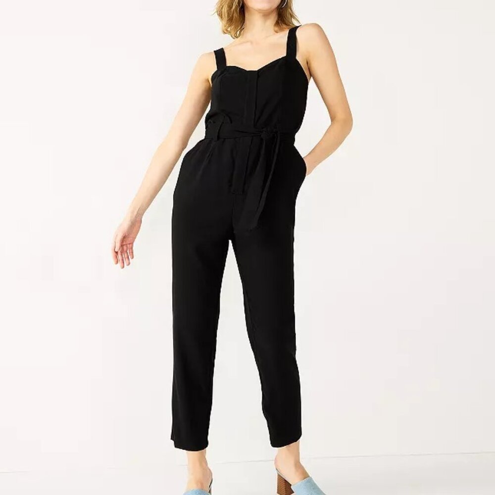NWT Women's Nine West Sweetheart Tapered Jumpsuit